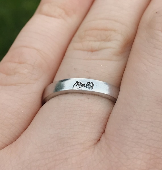 Etsy pinky promise ring deals