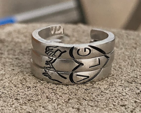 Stainless steel best friend rings discount