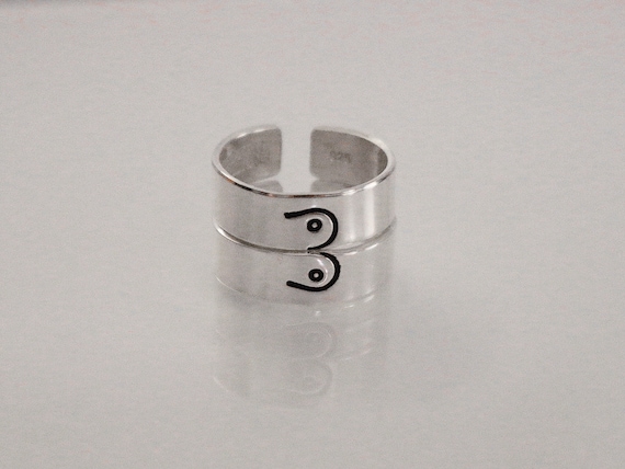 Best friend rings sale set of 2