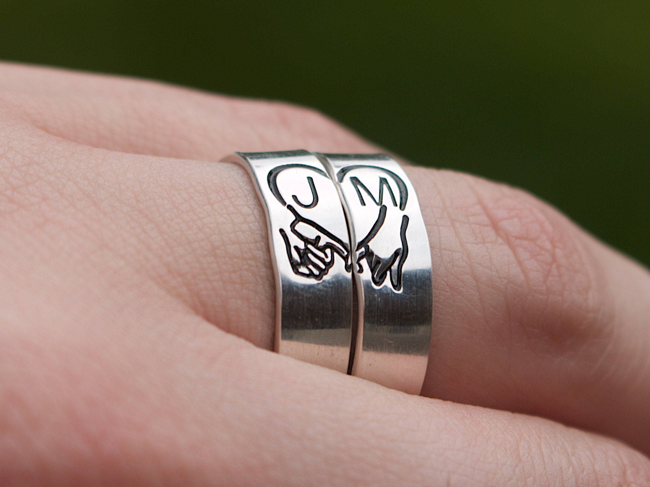 Matching pinky best sale rings