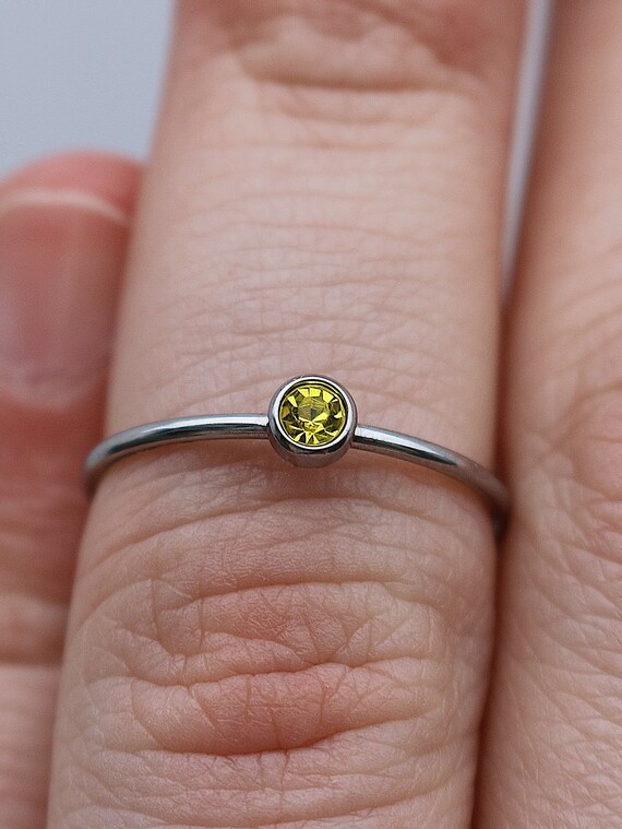 November birthstone stackable ring sale