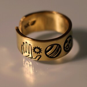 Solar System Ring | Planets Jewelry | Sun and Moon Ring | Best Friend ...