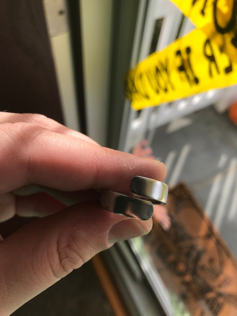 ASL Custom Name Stacking Wrap Ring American Sign Language Etsy