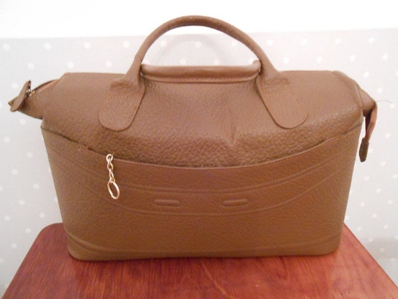 Big Brown 30 40s vintage leather bag travel