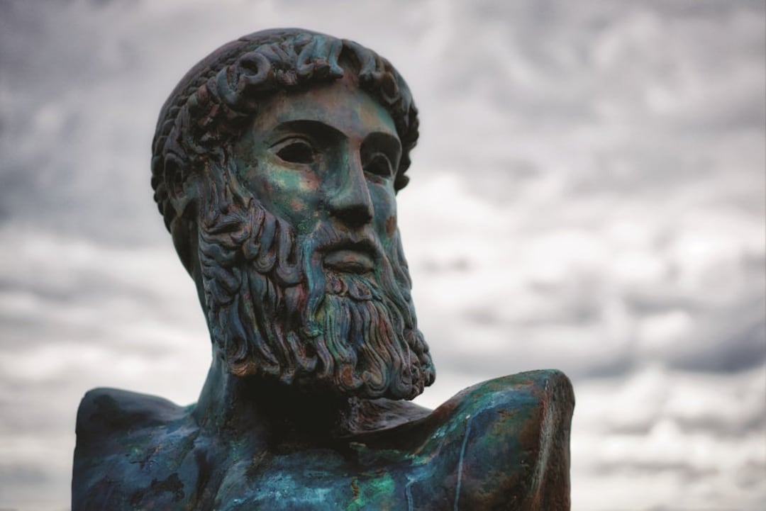 Large Classical Bust Sculpture, Made to Order Sculpture, Aged Bronze