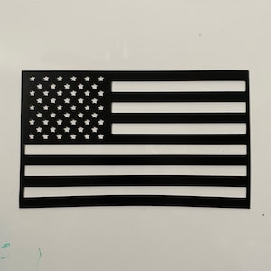 American flag magnet Measures 8.5in long 5.3in tall