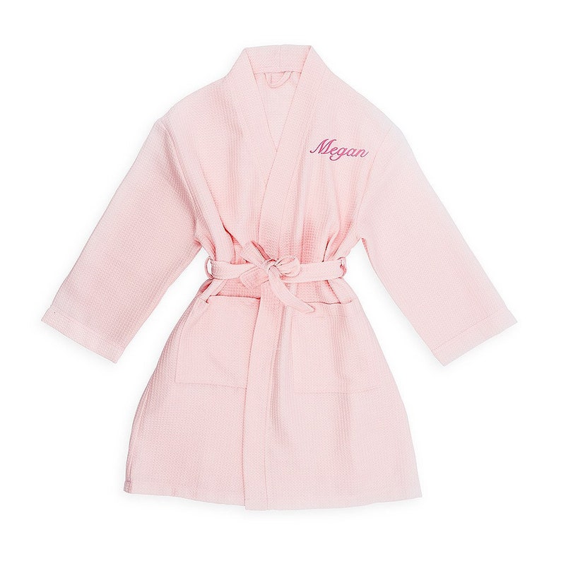 personalised waffle robe