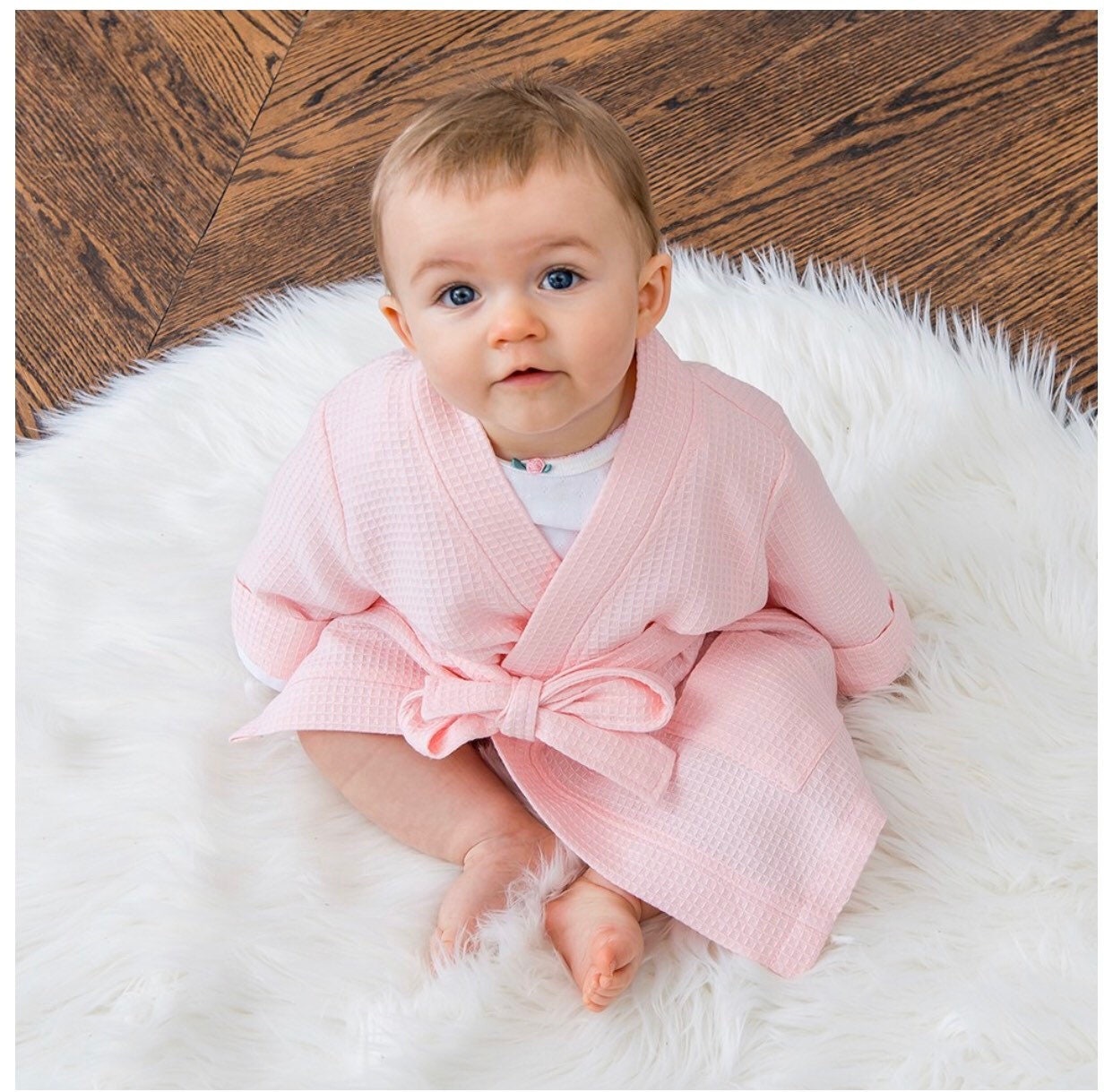 Baby Pink waffle Personalized Robe Child's Robe Bridal Etsy