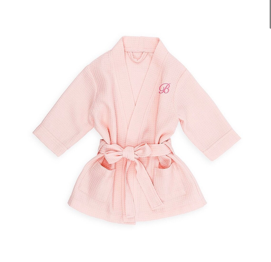 Baby Pink waffle Personalized Robe Child's Robe Bridal Etsy