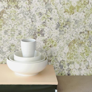 Carta da parati vintage Daisy Wildflower Sage Green, carta da parati Blush Cherry Tiny Ditsy, carta da parati Leafy Trellis Peel and Stick Wall Sticker