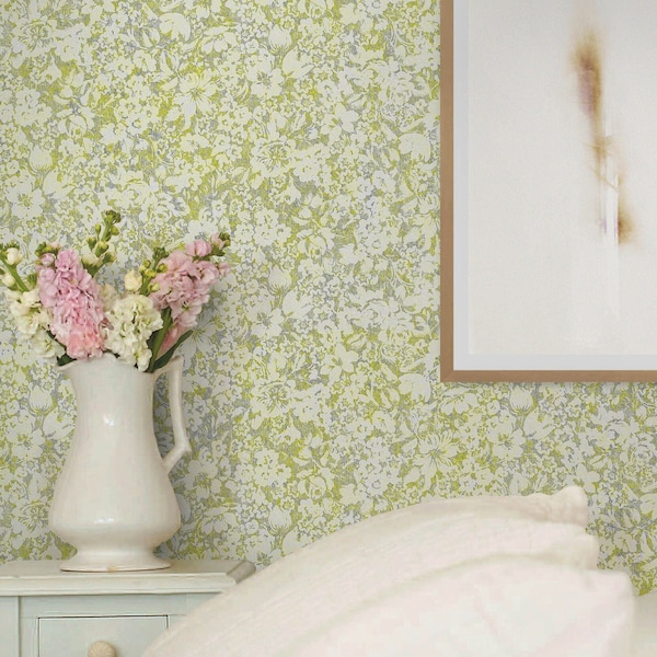 Tiny print wallpaper etsy