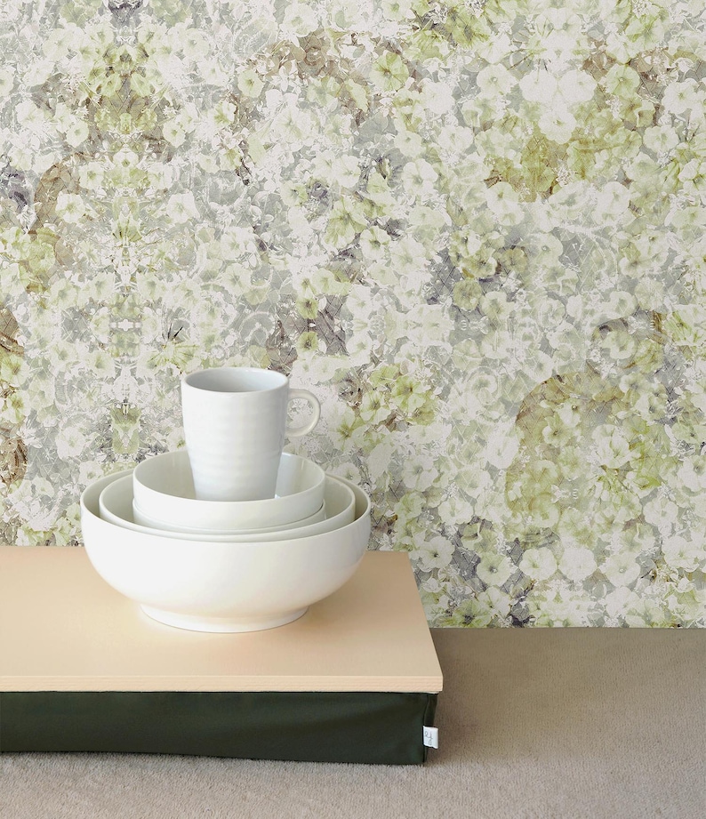Blossom Flowers Removable Wallpaper Cherry Floral Wall Mural Etsy