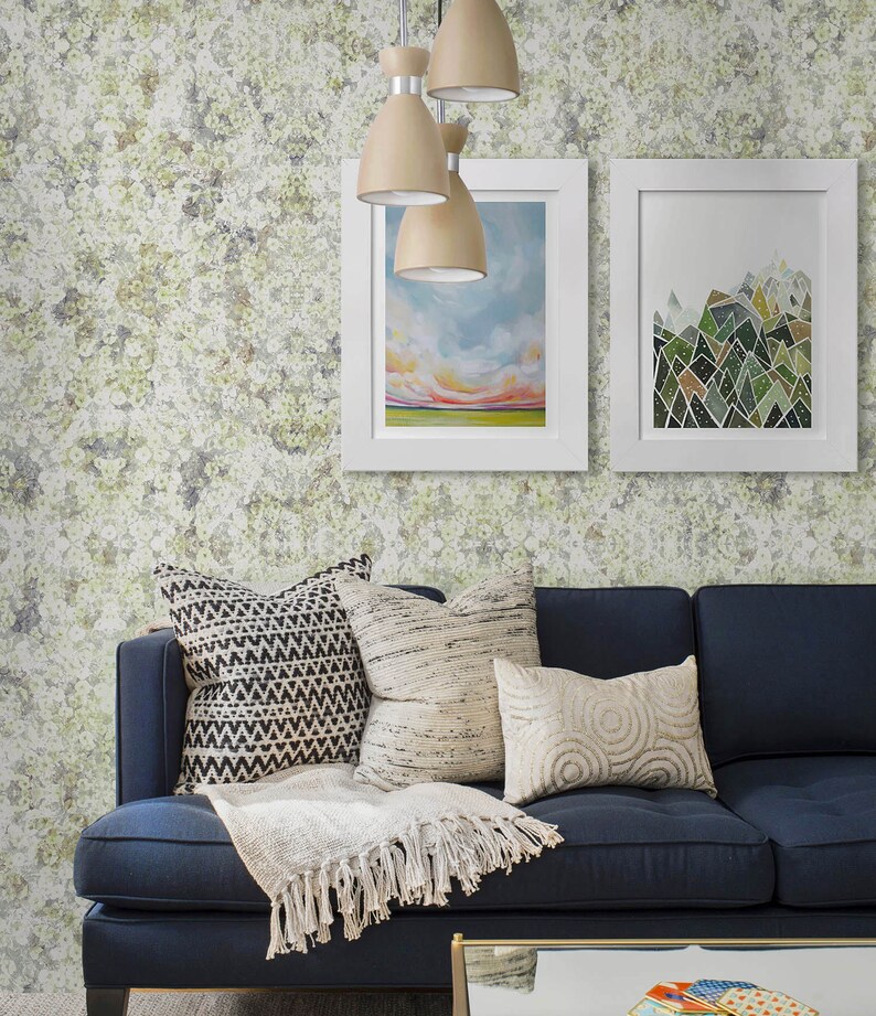 Blossom Flowers Removable Wallpaper Cherry Floral Wall Mural Etsy