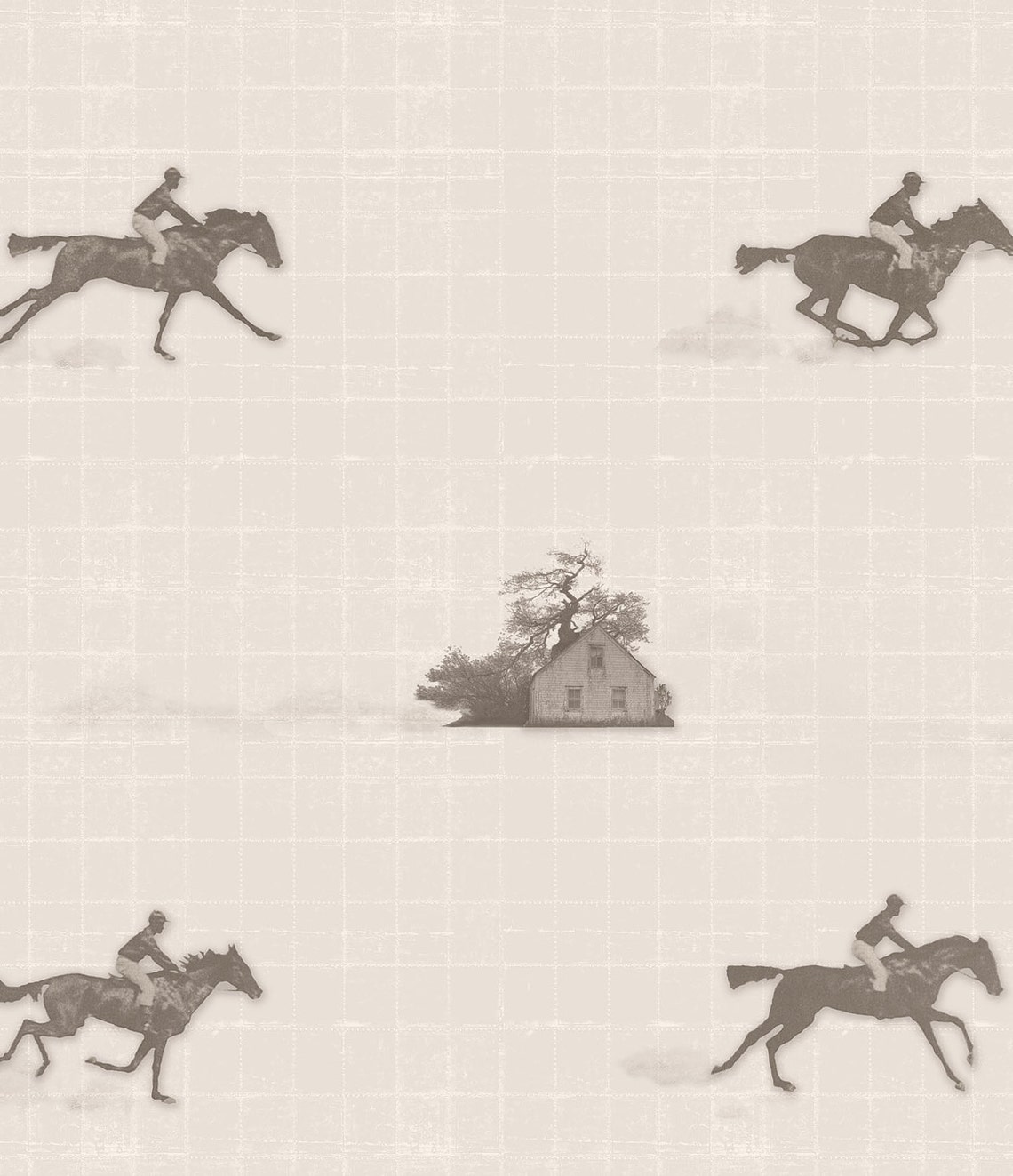 Horses Toile Wallpaper Decor Horses Wall Mural Adhesive - Etsy UK