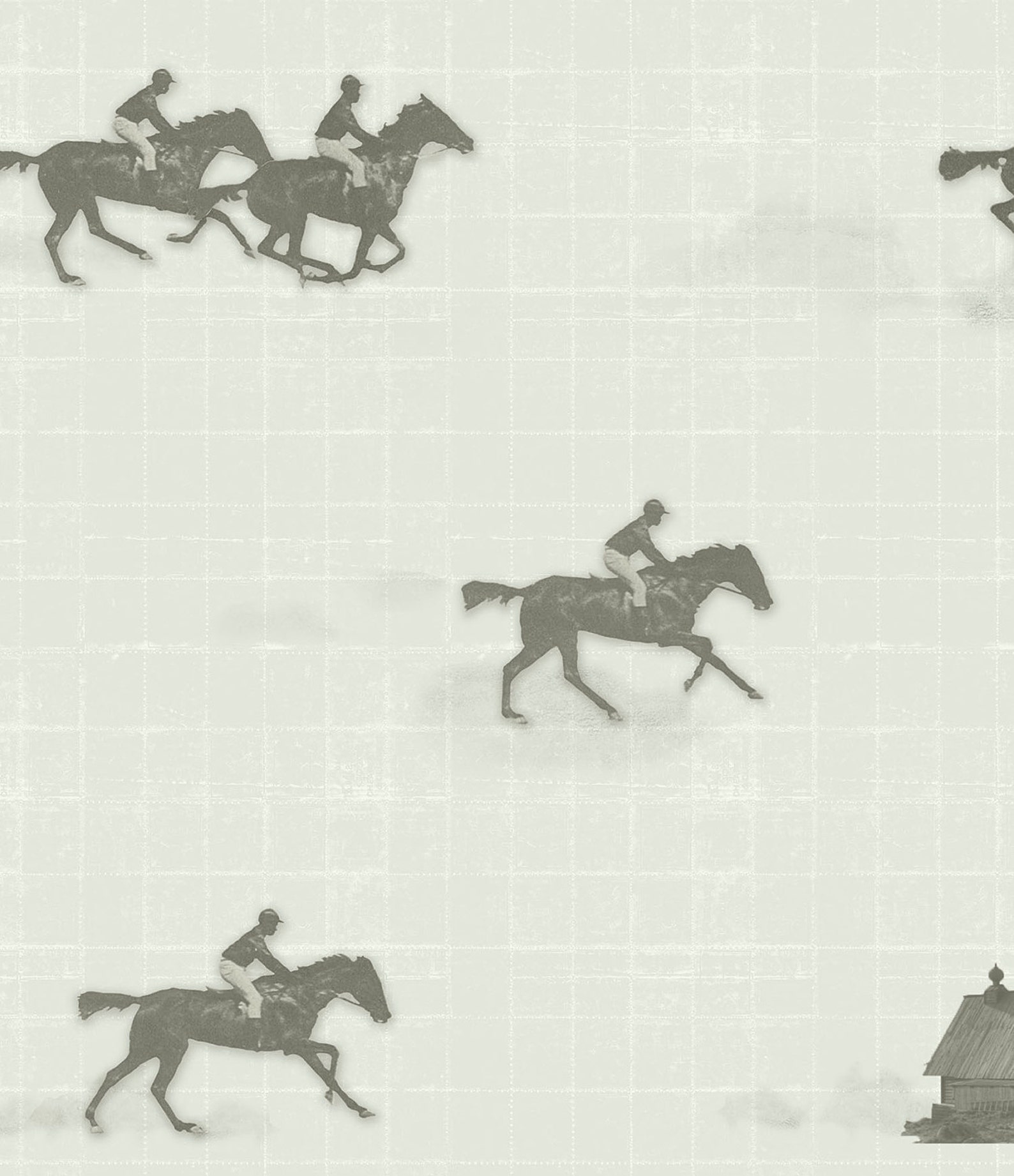 Horses Toile Wallpaper Decor Horses Wall Mural Adhesive - Etsy UK