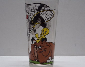 Vintage Warner Bros Sylvester /& Tweety Bird Pepsi 1976 Collector Series Glass