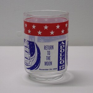 Apollo 12 return to the moon november 19 1969  collectors glass