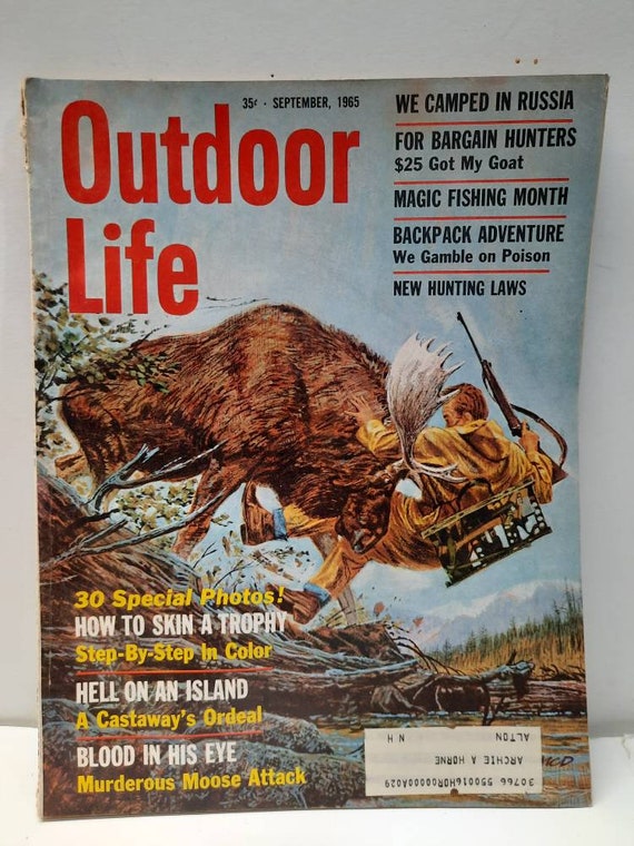 September 1965 Outdoor Life Vintage Hunting and Fishing Magazine in Good  Condition. -  Israel