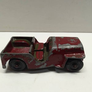 Tootsie toy army jeep  from 1960s  diecast car