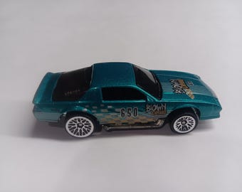 Vintage 1983 Hot Wheels Z-28 Chevy Camaro, Turbocharged Teal Blue