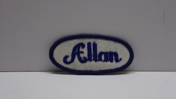 Name tag patch allan from 1960s 1970s - image 1