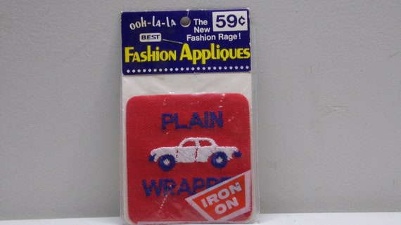 Plain wrapper car patch from 1970s - image 1