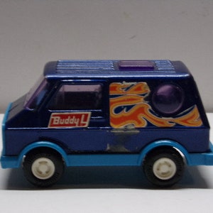 Buddy L Metallic Blue Diecast Van Vintage Buddy L Corp Japan