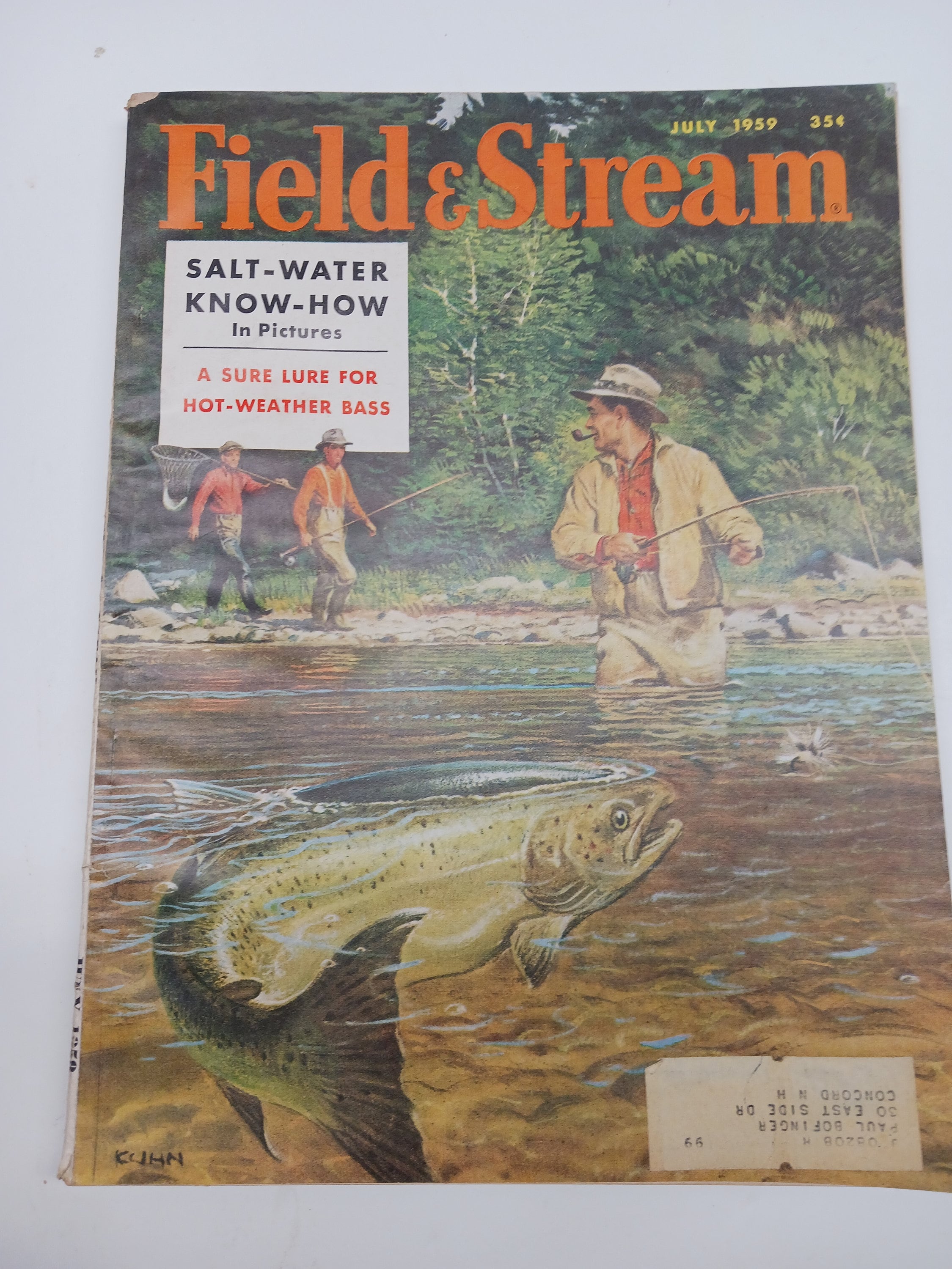 July 1959 Field and Stream Hunting and Fishing Magazine. 