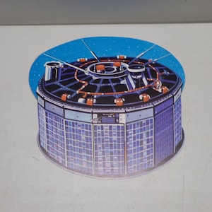 Nasa satellite card board cut out  from the 1960s