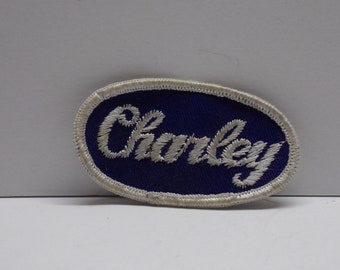 Name tag patch charley from 1960s 1970s