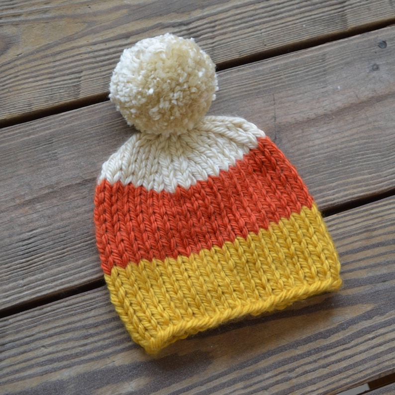 Fall Hats Fur Pom Pom Beanies Toddler Hats for Girls Gifts for Girls Baby Hats for Girls Baby Beanie Candy Corn Hat Children/'s Hats