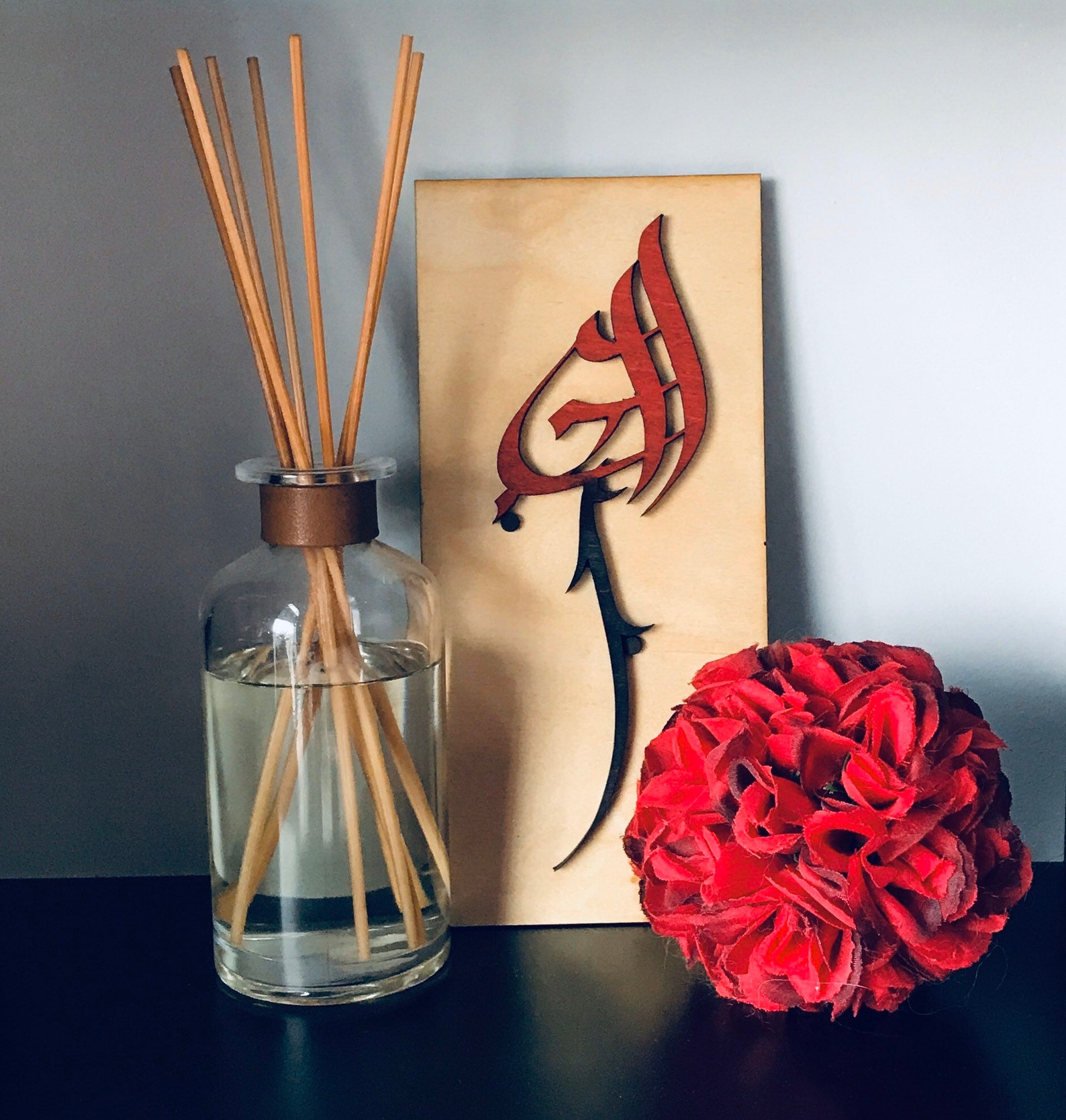 Love Arabic Calligraphy Rose Etsy