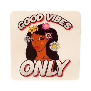 UNIKAT Black GIRL Sticker, African American Teen, Melanin Poppin Black Girl, Geschenke, Stocking Stuffer, Tagebuch, Rucksack, PC, Tablet, Laptop
