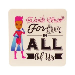 PUNK STICKERS, Afroamerykańska nastolatka, Melanina Poppin Black Girl, Superbohaterka, Prezenty, Wypełniacz skarpet, Notatnik, PC, Tablet, Pamiętnik
