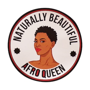 Adesivo AFRO QUEEN, adolescente afro-americano, Melanin Poppin Black Girl, presentes, meia, tablet, laptop, PC, mochila, diário, diário