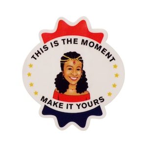 Black PRINCESS STICKER, Adolescente Afroamericana, Melanin Poppin Black Girl, Regalos, Relleno De Medias, Diario, Cuaderno, Mochila, PC, Tableta