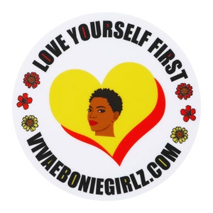 ZWARTE VROUW STICKER, Afro-Amerikaanse, Melanine Poppin Zwart Meisje, Geschenken, Kous Stuffer, Motiverende, Dagboek, Dagboek, Notebook, Rugzak