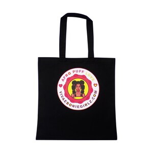 AFRO GIRL TOTE Bag, Black Queen Character Bag, Melanin African American Bright Colors Shopping Tote Bags, Afro Women Gift, Everyday Handbag