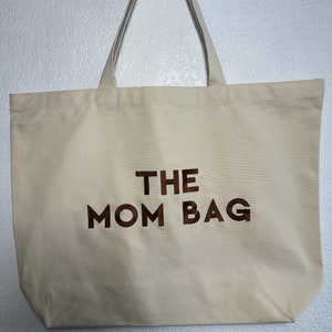 Custom Embroidered Mom Bag: Large Tote