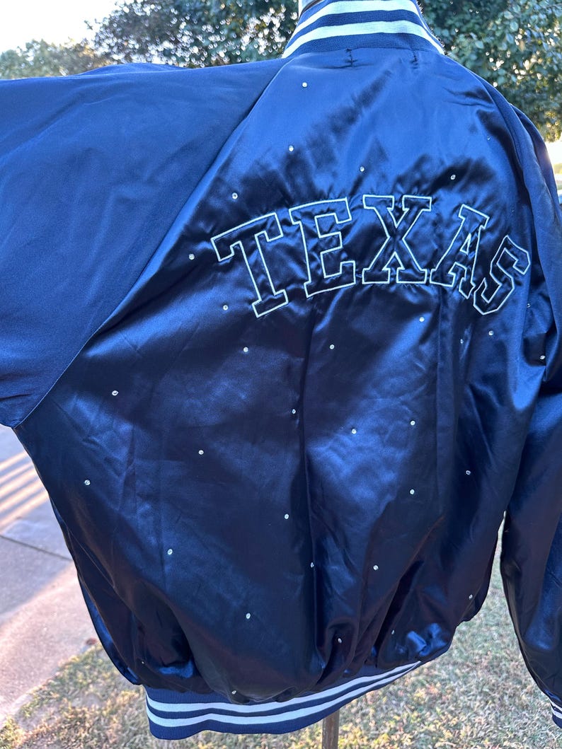 Embroidered Texas Varsity Jacket - Etsy
