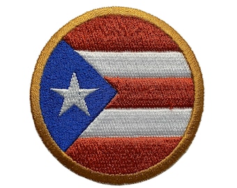 2Pcs Puerto Rican Flag Frog Embroidered Patch - Iron On Or Sew On For Clothes, Hats, Bags - View #9