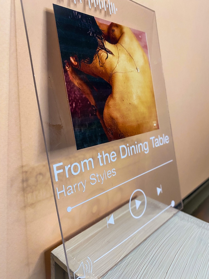 Custom Acrylic Song Poster Music Gifts Etsy