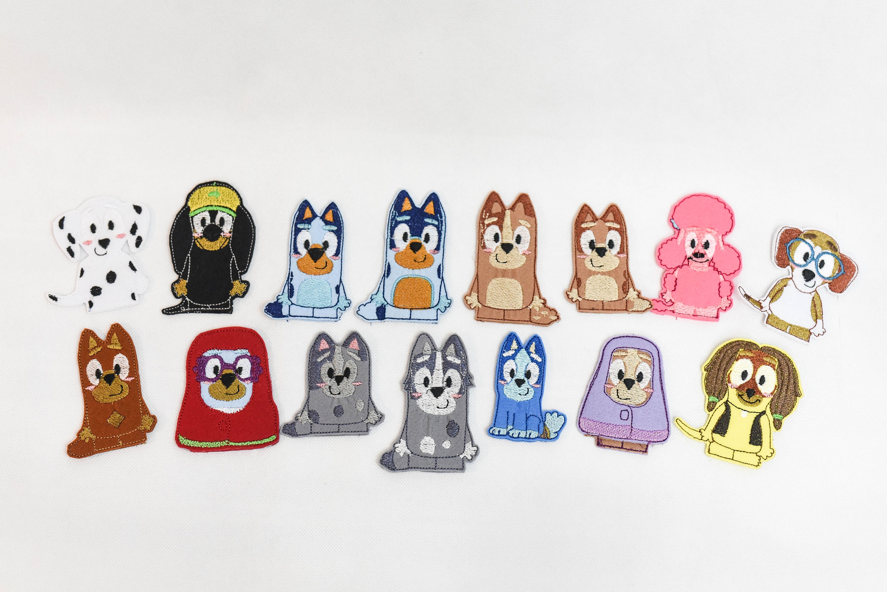 Bluey Finger Puppets Felt Puppets Montessori Toy Travel Etsy Canada