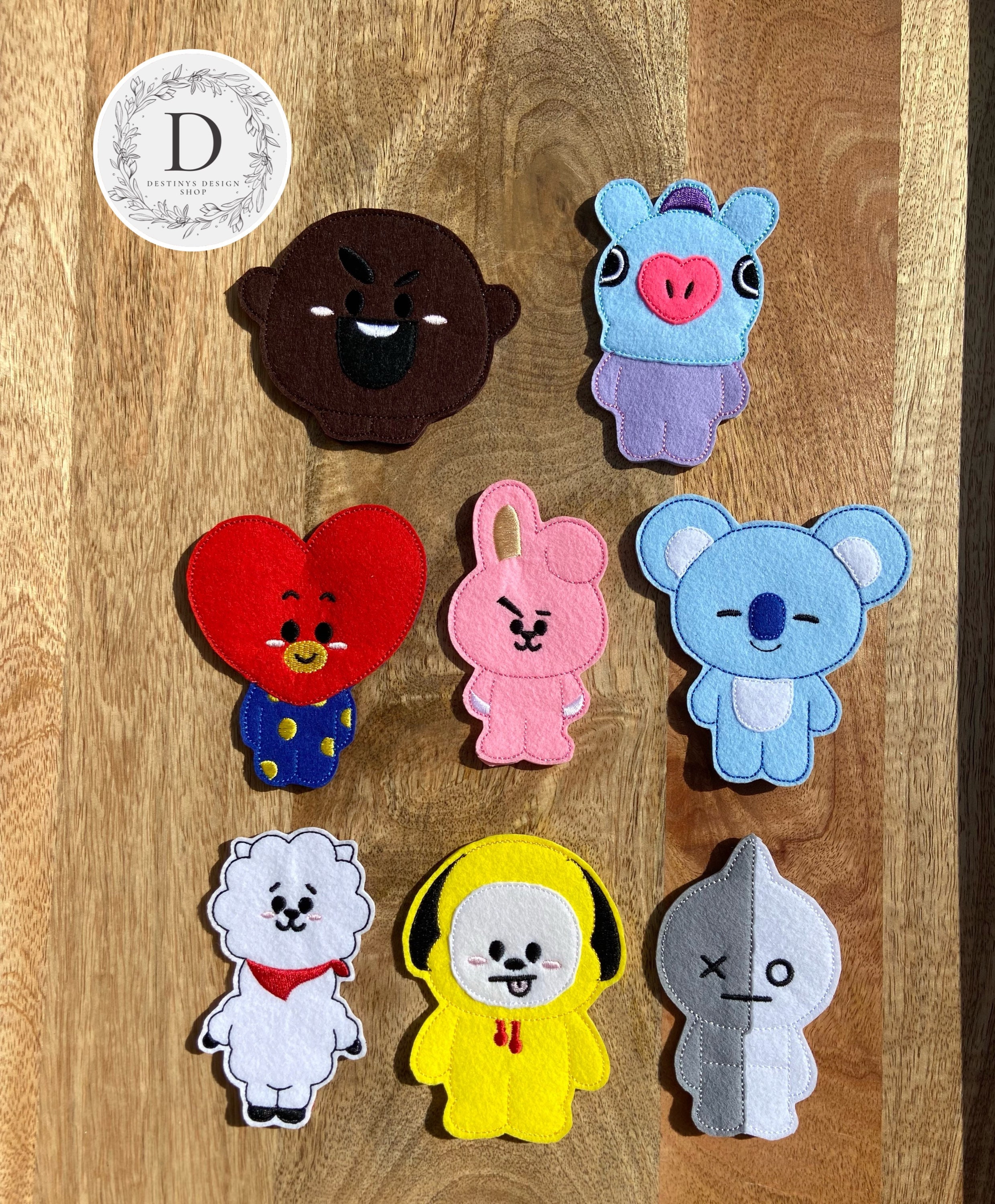 BT12 Finger Puppets Chimmy Cooky Koya Mang RJ Shooky Tata