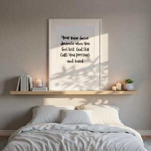 Your Value Doesn't Decrease When You Feel Lost | God Calls You Precious Faith Art image 10
