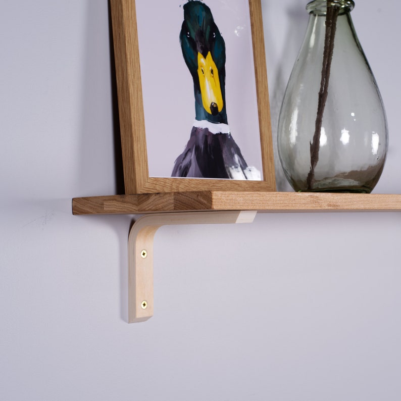 Oak Wall Shelves Plywood Brackets 250mm / 10 Etsy UK