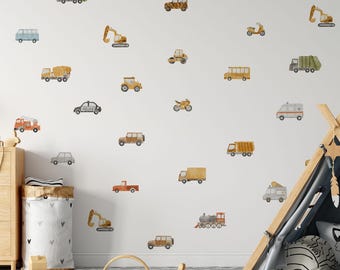 Vinilos decorativos de vehículos de transporte: decoración infantil autoadhesiva