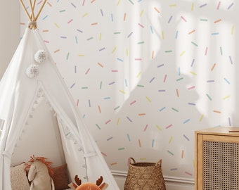 Pastel Rainbow Sprinkle Wall Decals: Confetti Stickers, 70 Pack - Etsy