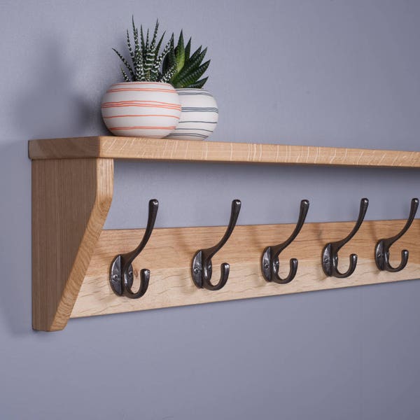 Coat Hooks With Shelf Etsy UK