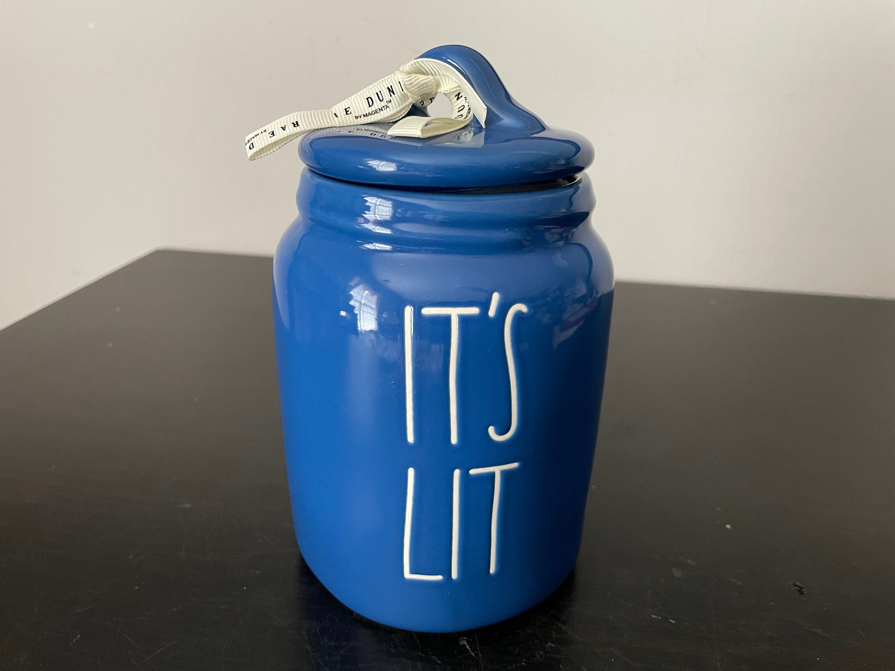 Rae Dunn Christmas Baby Canisters Its Lit Peppermint Etsy